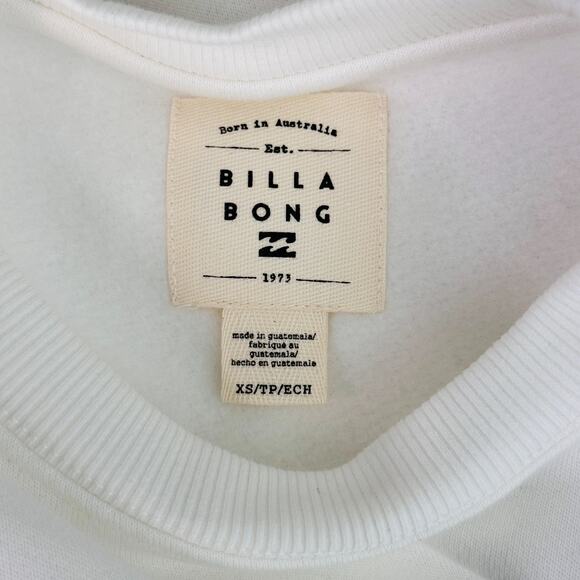 Billabong Sweatshirt Womens XS Skeleton Surfer Wave Floral Surf Retro Sweater - Picture 3 of 10